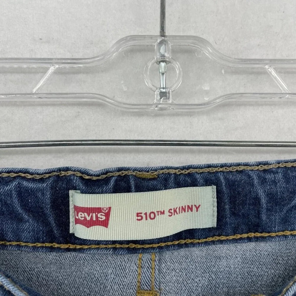 Levi's 510 Jeans Womens Sz 16 Blue Medium Wash Skinny Mid-Rise Stretch Denim - Picture 10 of 12